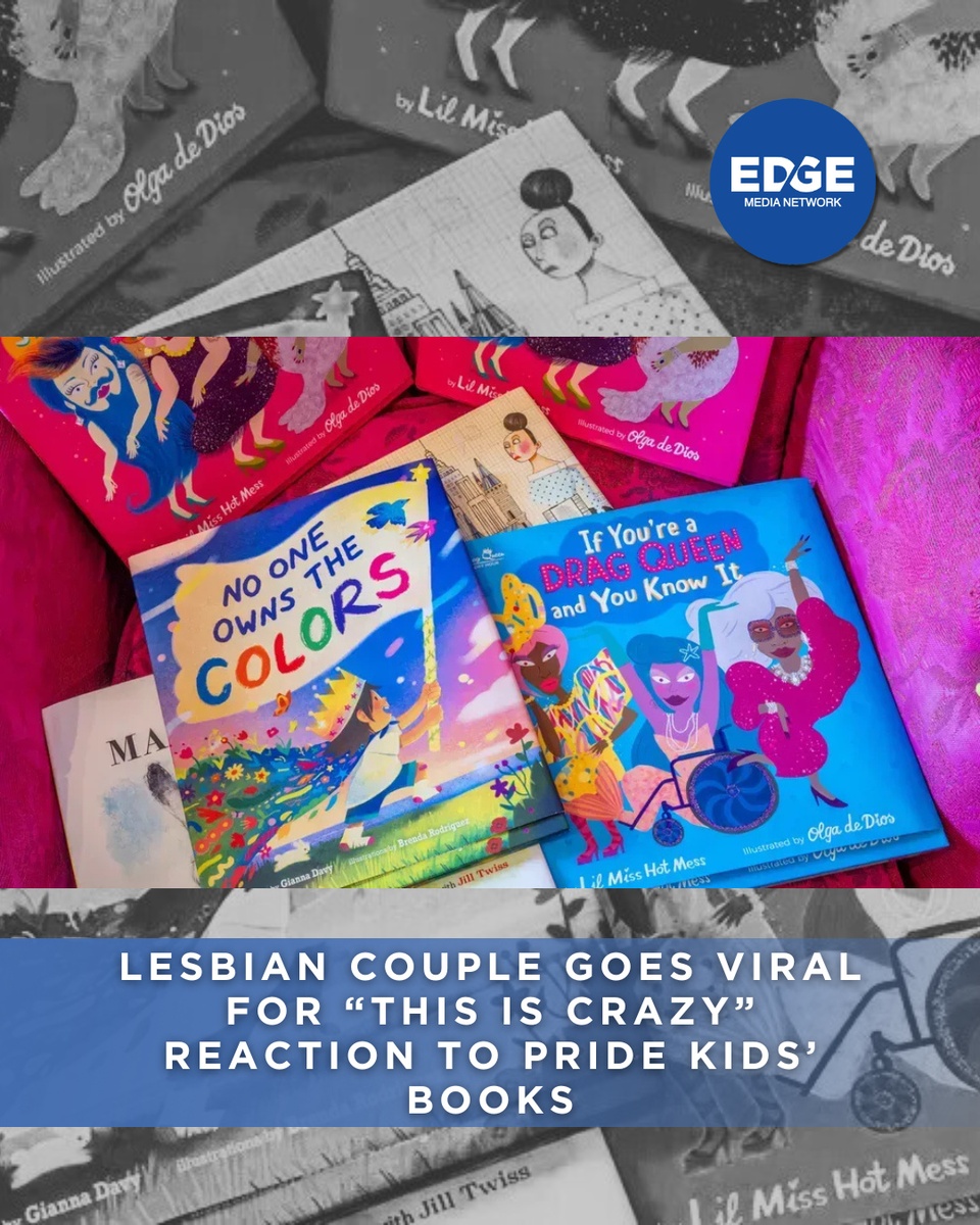 “This is crazy—in the best way.”⁠
A lesbian couple’s unfiltered reaction to a kids’ Pride book display is going viral fast—and it’s sparking convos across the spectrum about visibility, celebration, and how early we start talking about love, color, and drag.⁠
⁠
?️ Save and share this post.⁠
? Tap our link in bio to read more⁠
? @EDGEmedianetwork⁠
⁠
#PrideBooks #QueerJoyInPublic #ChosenFamily