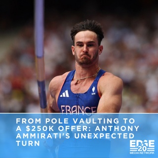 ? Anthony Ammirati's Olympic journey took an unexpected turn, and it wasn't just his pole vaulting skills that caught everyone's attention. The 21-year-old French athlete became an overnight sensation, but not for the reasons he expected. After a misfortunate (or fortunate, depending on how you see it) incident at the Olympics, where his... equipment... interfered with his performance, the internet went wild. ?⁠
⁠
In what can only be described as the ultimate "whoops" moment, Ammirati's ample manhood became the talk of the town, sparking memes, viral videos, and even a cheeky TikTok where he humorously reflected, "POV: You create more buzz for your package than your performances." ? But it's not just social media that's taking notice. Popular adult entertainment site CamSoda swooped in with a jaw-dropping offer of $250,000 for a one-hour show. ?⁠
⁠
While it's still unclear if @anthony_ammirati will take the offer, he's staying positive, making light of the situation, and continuing to focus on his athletic goals. He shared his disappointment with the French Athletics Federation, saying, "I'm a bit gutted... What I did miss was a bit of jumping in training to fine-tune the settings." Even in the face of such a bizarre twist of fate, he's keeping his head (and other parts) held high. ?⁠
⁠
Life can throw the wildest curveballs, and it's all about how you catch them—or in Anthony's case, how you vault over them! Let's show him some love and remind him that it's not just about what happened at the bar, but how he handles the rebound. ?