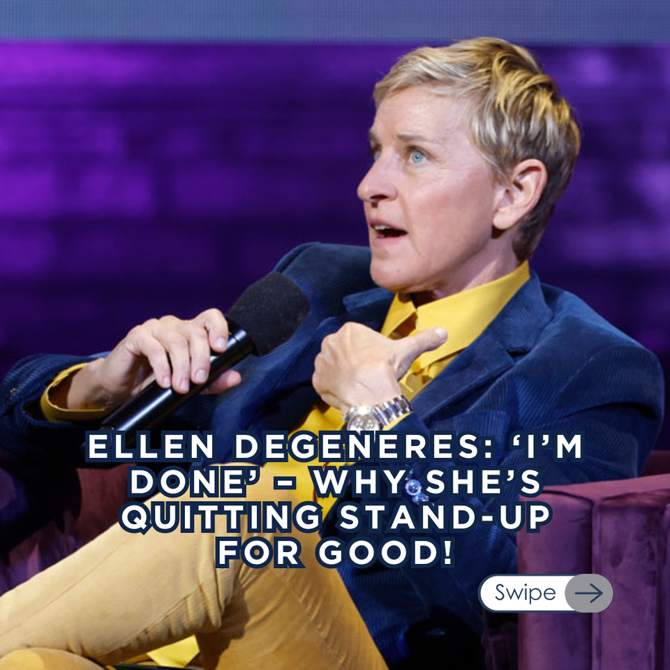 ?? @ellendegeneres has made a surprising announcement: she's canceling her stand-up tour dates and plans to retire from the spotlight for good. ⁠
⁠
Known for her groundbreaking comedy and beloved talk show, Ellen's "Last Stand...Up Tour" was supposed to be her final curtain call. ⁠
⁠
However, low ticket sales and personal reflections have led her to cut the tour short. ⁠
⁠
From poking fun at her fall from grace to confirming this is her last time on stage, Ellen leaves us with unforgettable memories. ⁠
⁠
Will you be watching her final Netflix special? ?⁠
⁠
?️ Save and share this post.⁠
? Tap our link in bio to read more⁠
? @EDGEmedianetwork⁠
?: @ellendegeneres @netflix