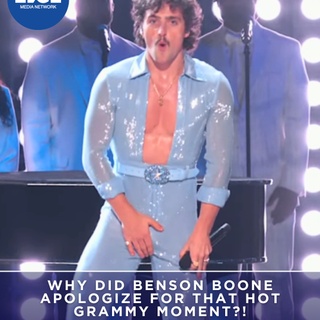 Singer @bensonboone's recent Grammy performance had everyone talking—not just for his vocal talent, but for a cheeky on-stage moment that sent us into a frenzy. ⁠
⁠
After a series of impressive acrobatics, Boone playfully adjusted his jumpsuit in a way that left little to the imagination. ⁠
⁠
He later took to socials to apologize, explaining, ⁠
⁠
"that thing was extremely restricting in certain areas." ⁠
⁠
No need to say sorry, Benson; we loved every second!⁠
⁠
?️ Save and share this post.⁠
? Tap our link in bio to read more⁠
? @EDGEmedianetwork⁠
?: @bensonboone⁠
????