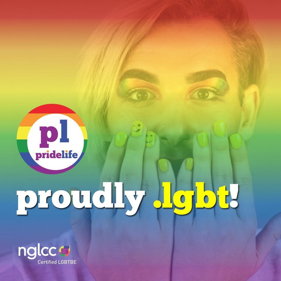 Pride isn’t a month-long thing. It’s a lifelong thing. Punctuate your web address proudly! Receive a 10% discount on new .LGBT domain names registered at www.pridelife.lgbt with coupon code EDGE10. @pridelife_dwd will also donate 10% to @trevorproject. Tap link in bio. #pride #proud #LGBT #pridelife #dotLGBT #sponsored