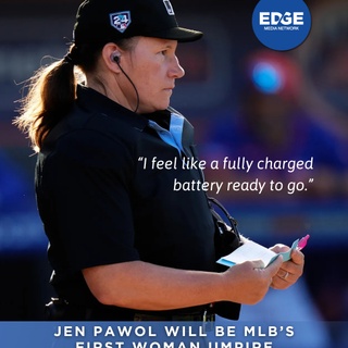 Jen Pawol is making history as Major League Baseball’s first woman umpire—and she’s stepping into it fully charged and ready to call the game. ⁠
⁠
?️ Save and share this post. ⁠
? Tap our link in bio to read more ⁠
#MLB