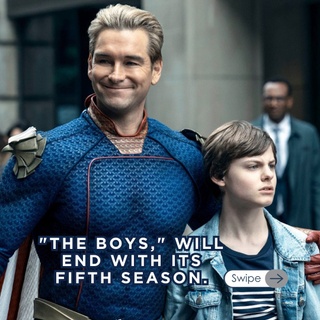 ? "@theboystv," Amazon Prime Video's explosive superhero satire, will conclude with Season 5! ⁠
⁠
? Creator @erickripke1 announced this just as Season 4 premieres, ensuring the series ends with a "gory, epic, moist climax." ⁠
⁠
? This beloved series, which critiques capitalism and corruption through its unique storytelling, has spawned spinoffs like "Gen V" and "Diabolical." Season 4 is available now, but the final season's release date remains under wraps. ⁠
⁠
Stay tuned for the ultimate showdown! ?⁠
⁠
?️ Save and share this post.⁠
? Tap our link in bio to read more⁠
? @EDGEmedianetwork⁠
?: erickripke1 @theboystv