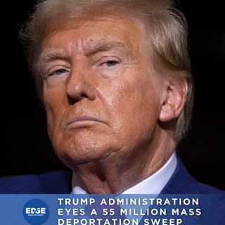 ? 55 million ⁠
⁠
The Trump administration is reportedly reviewing all 55 million U.S. visa holders for possible “deportable violations.”⁠
⁠
The scope is unprecedented — millions of people could be at risk.⁠
⁠
?️ Save and share this post.⁠
? Tap our link in bio to read more⁠
? @EDGEmedianetwork⁠
#Trump