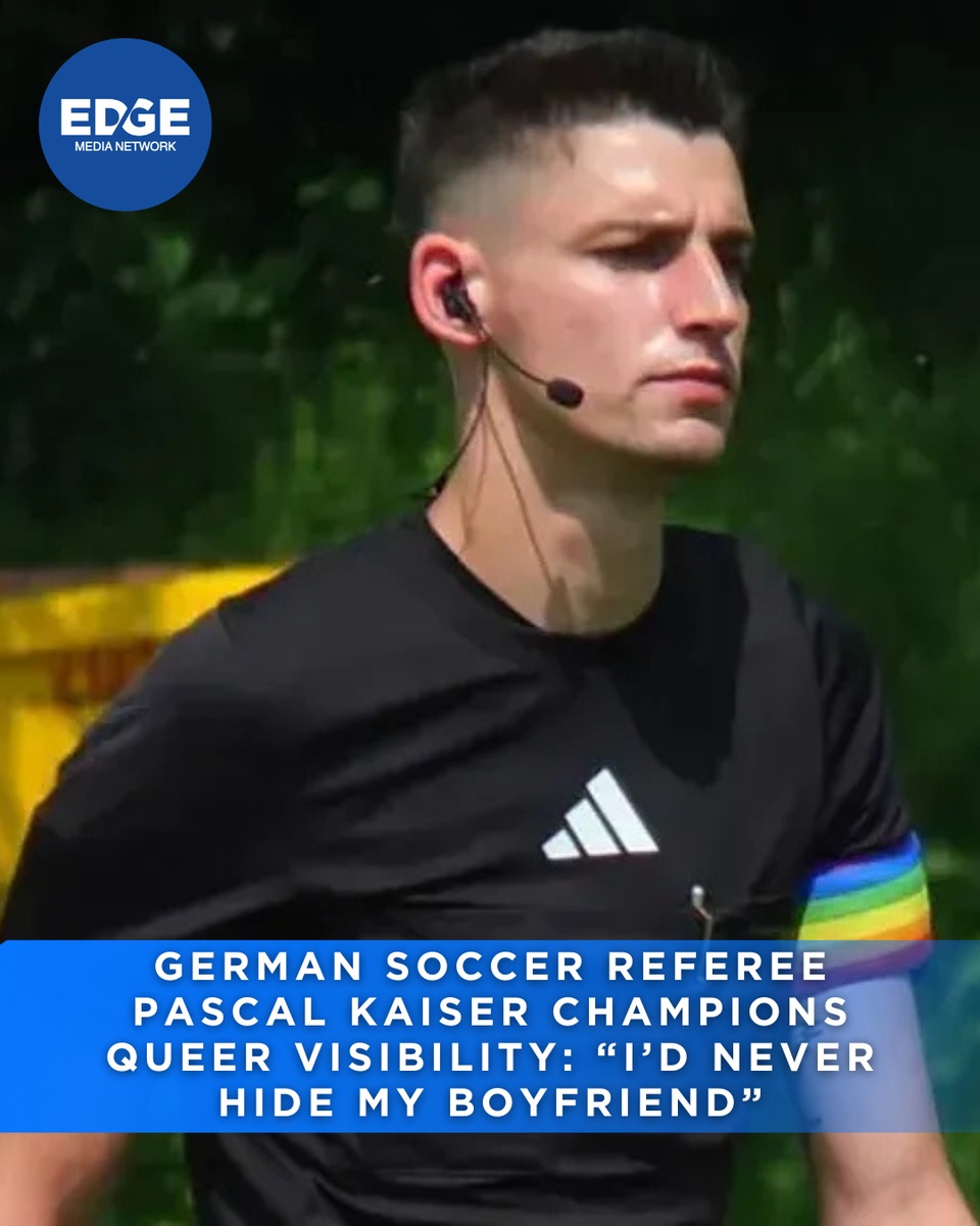 Pascal Kaiser isn’t hiding anything—not his boyfriend, not his bisexuality, and not his pride. This German soccer referee is pushing visibility in a sport that still sidelines it. ⁠
#OutInFootball⁠
⁠
?️ Save and share this post.⁠
? Tap our link in bio to read more⁠
? @EDGEmedianetwork