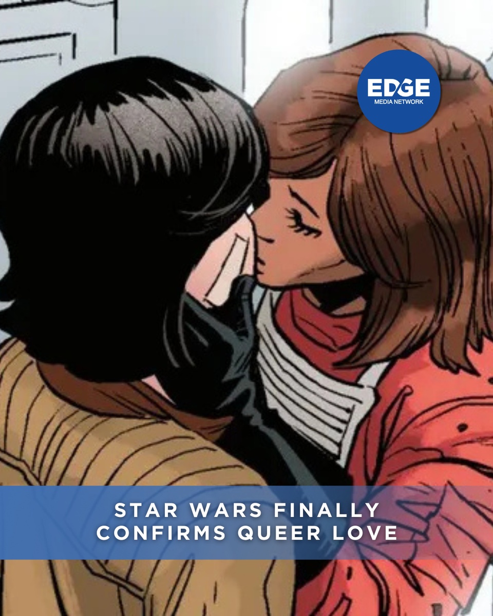 Queer love just took flight in a Star Wars comic.⁠
⁠
Rynn and Preeti had a full “I love you” scene in Star Wars #3—no hiding in the wings.⁠
⁠
?️ Save this moment.⁠
? Tag the rebel pilot you'd ride or die for.⁠
? @EDGEmedianetwork⁠
?⁠
⁠
#StarWars #EDGEgallery #SapphicCanon